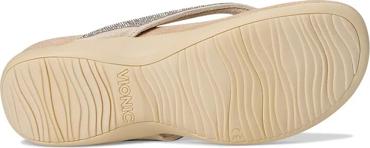 VIONIC Dillon Shine Women's Shoes Cream Rhinestone : 9.5 W, Textile - Image 3