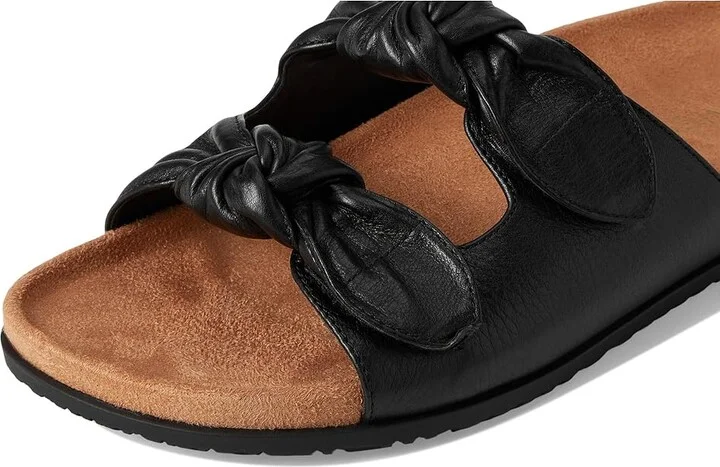 VIONIC Elara Slingback Sandals Women's Wedge Shoes Black Leather : 9.5 M - Image 7