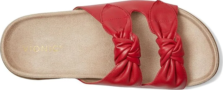 VIONIC Elara Slingback Sandals Women's Wedge Shoes Fruit Punch Leather : 7.5 W - Image 2