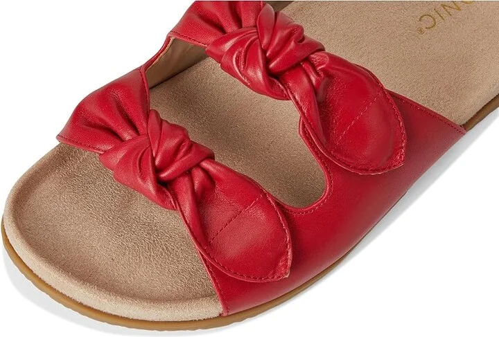 VIONIC Elara Slingback Sandals Women's Wedge Shoes Fruit Punch Leather : 7.5 W - Image 7