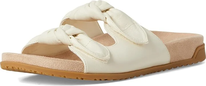 VIONIC Elara Slingback Sandals Women's Wedge Shoes Ivory Leather : 7.5 W - Image 5