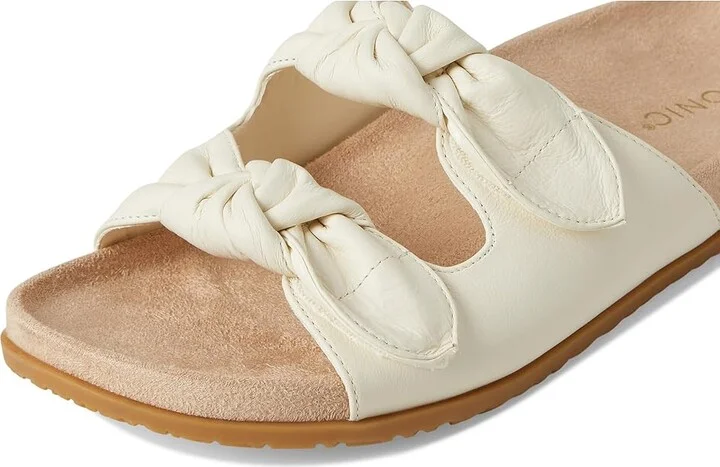 VIONIC Elara Slingback Sandals Women's Wedge Shoes Ivory Leather : 7.5 W - Image 7