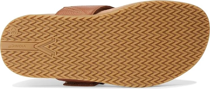 VIONIC Emma Thong Sandals Women's Wedge Shoes Tan Leather : 7.5 M - Image 3