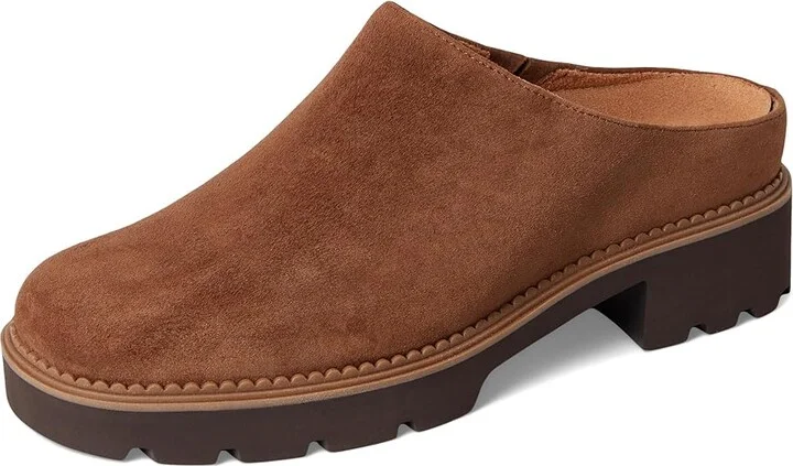VIONIC Fairfax Women's Slippers Hazelnut Brown Waxed Suede : 8 M - Image 5