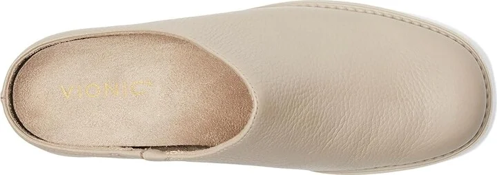 VIONIC Fairfax Women's Slippers Oatmeal Beige Leather : 7 M - Image 2