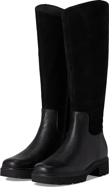 VIONIC Fallbrook High Shaft Boots Women's Boots Black Fg Suede : 9.5 M, Leather