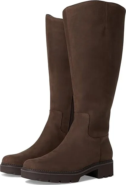 VIONIC Fallbrook High Shaft Boots Women's Boots Chocolate Leather : 10 M