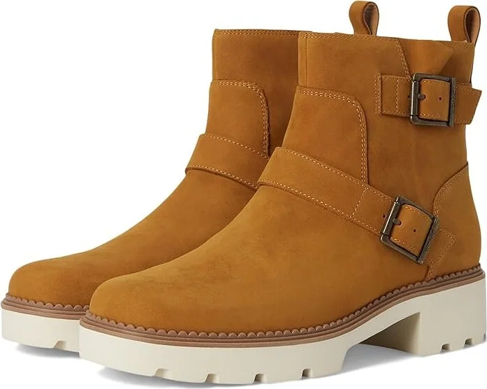 VIONIC Folsom Booties Women's Boots Wheat Nub Leather : 9 W