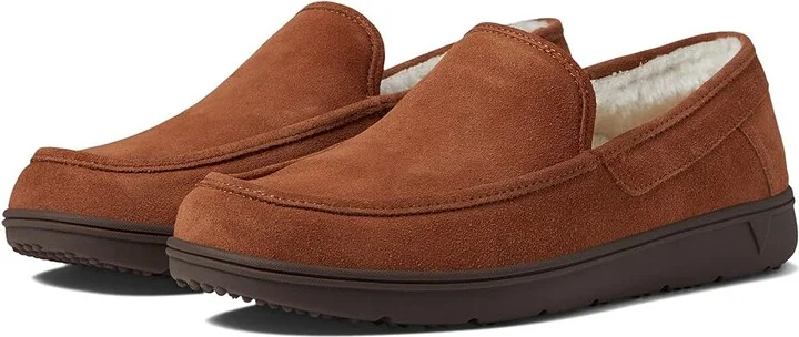 VIONIC Gustavo Men's Slippers Toffee : 10 M, Leather