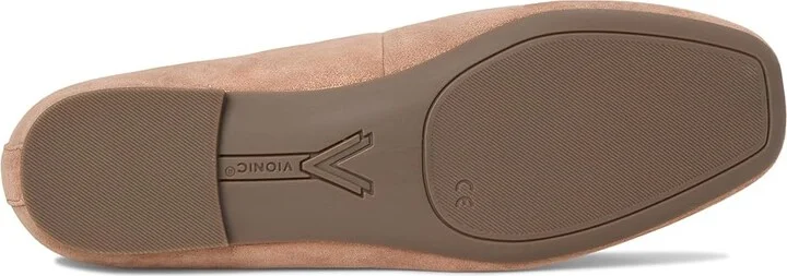 VIONIC Hayes Skimmers Women's Flat Shoes Polluted Rose Gold Leather : 10 M - Image 3