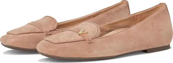 VIONIC Hayes Skimmers Women's Flat Shoes Polluted Rose Gold Leather : 10 M