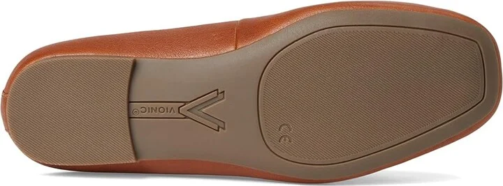 VIONIC Hayes Skimmers Women's Flat Shoes Tan Brown Leather : 9 M - Image 3