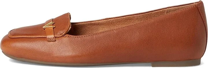 VIONIC Hayes Skimmers Women's Flat Shoes Tan Brown Leather : 9 M - Image 6