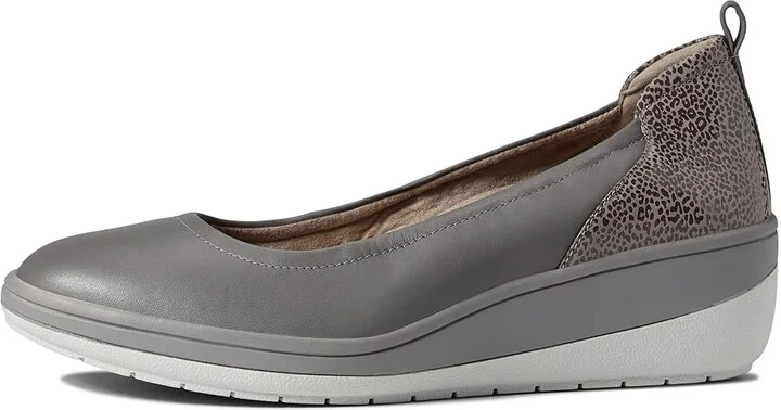 VIONIC Jacey Women's Wedge Shoes Charcoal : 7 M, Leather - Image 6