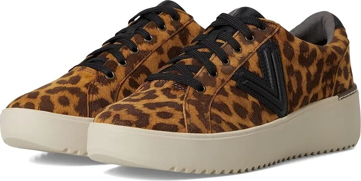 VIONIC Kearny Lace 2.0 Women's Shoes Tan Leopard : 10 M, Suede