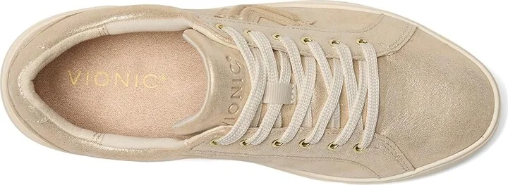 VIONIC Kearny Lace Up Oxfords Women's Shoes Gold Metal Leather : 8.5 W - Image 2