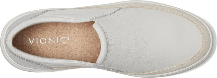 VIONIC Kearny Women's Shoes White Leather : 9.5 W - Image 2