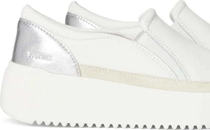 VIONIC Kearny Women's Shoes White Leather : 9.5 W - Image 7