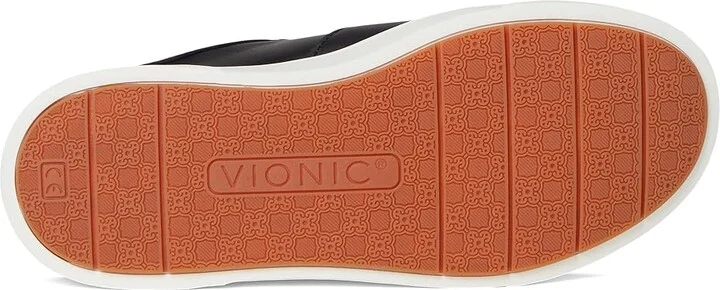 VIONIC Kimmie Court Women's Shoes Black/Silver Leather : 9.5 W - Image 3