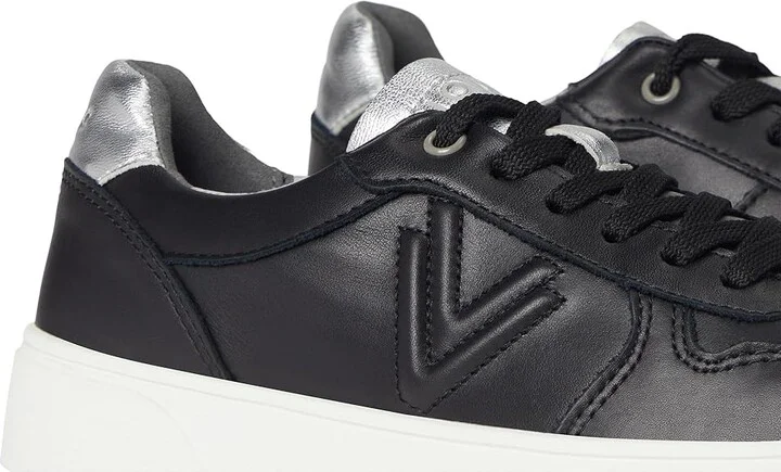 VIONIC Kimmie Court Women's Shoes Black/Silver Leather : 9.5 W - Image 7