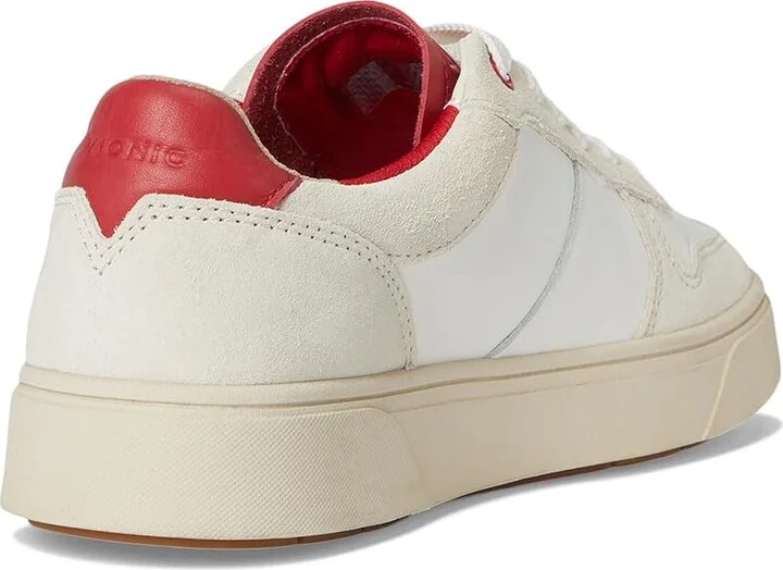 VIONIC Kimmie Court Women's Shoes Cream/Red Leather Sde : 6 M - Image 4