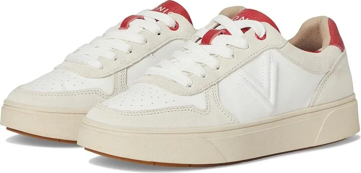 VIONIC Kimmie Court Women's Shoes Cream/Red Leather Sde : 6 M