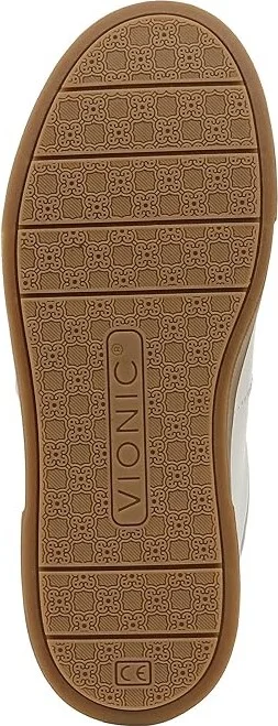 VIONIC Kimmie Court Women's Shoes White Gum Leather : 8 M - Image 3