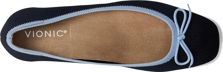 VIONIC Klara Knit Skimmers Women's Flat Shoes Navy Knit : 9 M, Polyester - Image 2