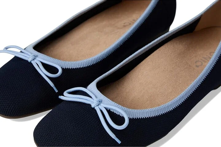 VIONIC Klara Knit Skimmers Women's Flat Shoes Navy Knit : 9 M, Polyester - Image 7