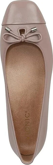 VIONIC Klara Skimmers Women's Flat Shoes Magnolia Dusk Grey Leather : 10 M - Image 2