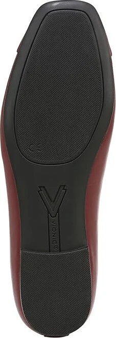 VIONIC Klara Skimmers Women's Flat Shoes Syrah Burgundy Leather : 9.5 N - Image 3