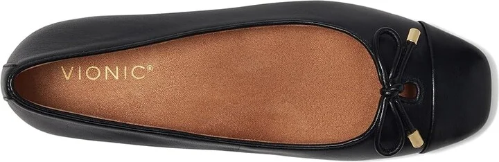 VIONIC Klara Women's Shoes Black Nappa Leather : 9.5 W, Suede - Image 2