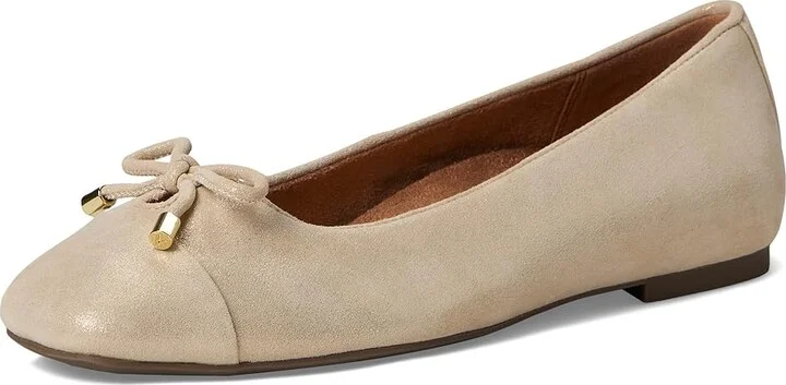 VIONIC Klara Women's Shoes Gold Metal Leather : 9.5 W, Suede - Image 5