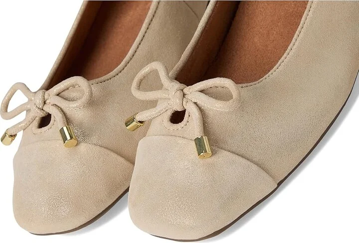 VIONIC Klara Women's Shoes Gold Metal Leather : 9.5 W, Suede - Image 7