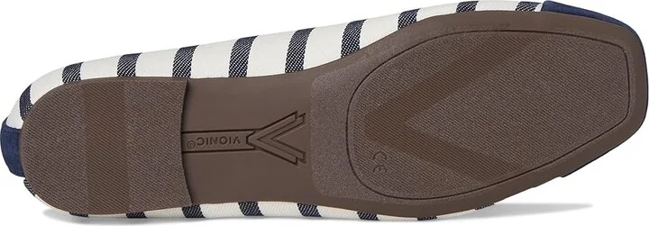 VIONIC Klara Women's Shoes Navy/White Stripe : 9.5 N, Suede - Image 3