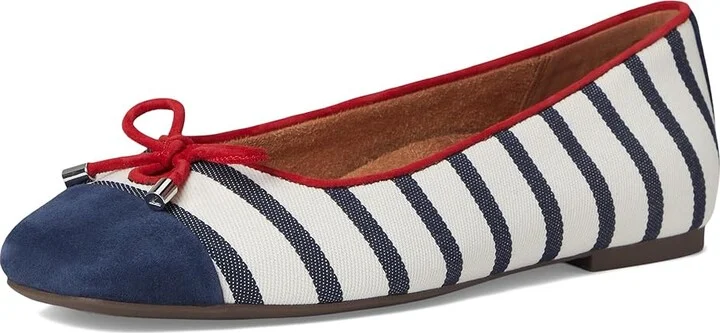 VIONIC Klara Women's Shoes Navy/White Stripe : 9.5 N, Suede - Image 5
