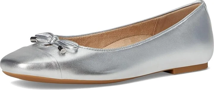 VIONIC Klara Women's Shoes Silver Metal Leather : 8.5 M, Suede - Image 5