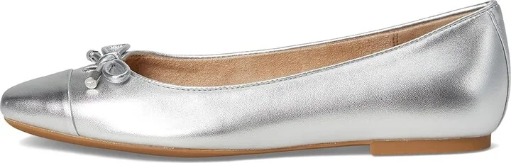 VIONIC Klara Women's Shoes Silver Metal Leather : 8.5 M, Suede - Image 6