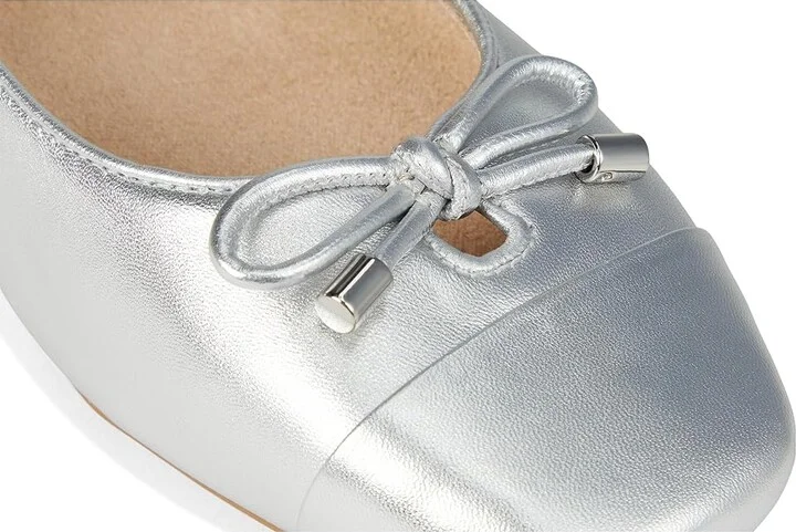VIONIC Klara Women's Shoes Silver Metal Leather : 8.5 M, Suede - Image 7