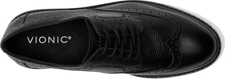 VIONIC Lombard Oxfords Men's Lace-up Boots Black Leather : 10 W - Image 2