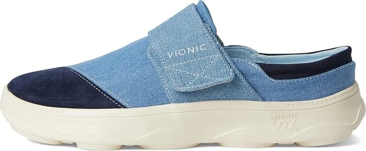 VIONIC Lotus Rx Recovery Shoes Women's Snow Shoes Navy Blazer Leather/Denim : 9 M - Image 6