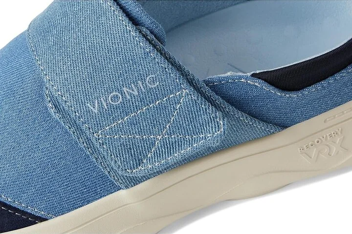 VIONIC Lotus Rx Recovery Shoes Women's Snow Shoes Navy Blazer Leather/Denim : 9 M - Image 7