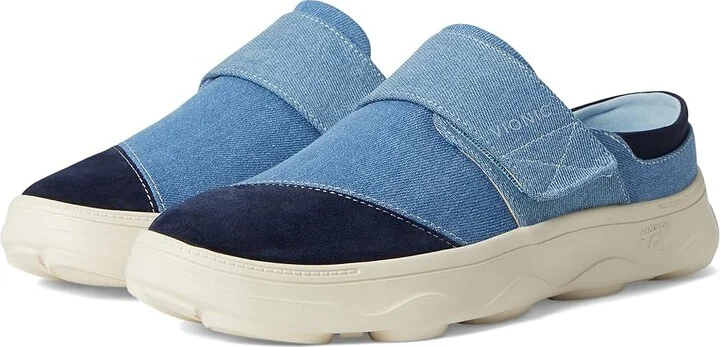 VIONIC Lotus Rx Recovery Shoes Women's Snow Shoes Navy Blazer Leather/Denim : 9 M