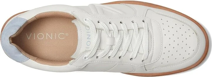 VIONIC Lucas Court Men's Shoes White Skyway Suede : 9.5 W, Leather - Image 2