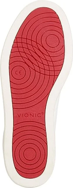 VIONIC Lucas Court Oxfords Men's Shoes Cream/White/Red Leather : 13.5 M - Image 3