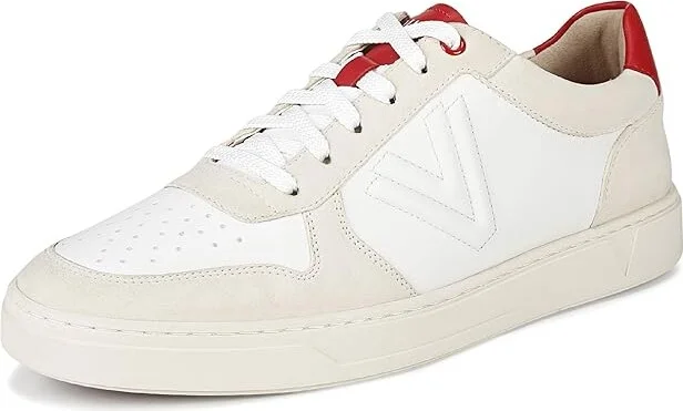 VIONIC Lucas Court Oxfords Men's Shoes Cream/White/Red Leather : 13.5 M