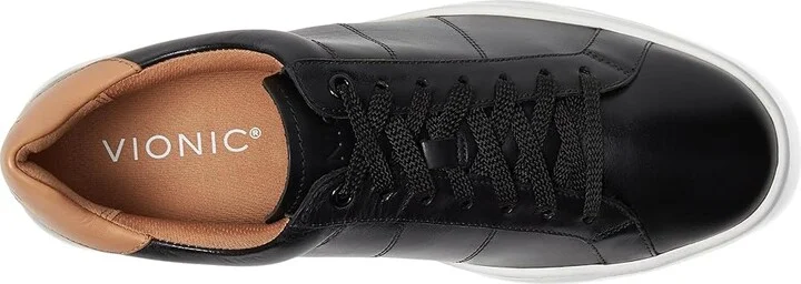 VIONIC Lucas II Men's Shoes Black Tan Leather : 9.5 W, Leather/Synthetic - Image 2