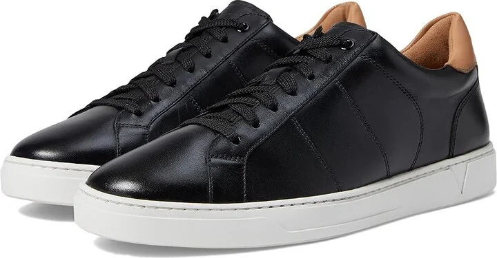 VIONIC Lucas II Men's Shoes Black Tan Leather : 9.5 W, Leather/Synthetic