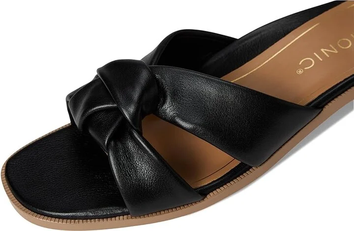 VIONIC Mabel Women's Wedge Shoes Black Tmb Leather : 6.5 M - Image 7