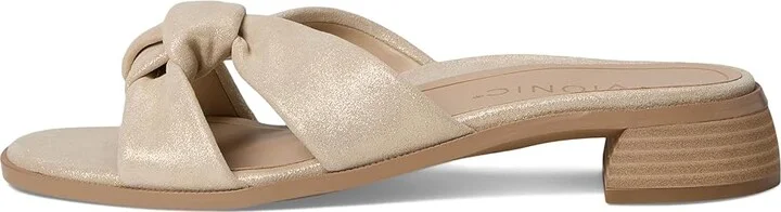 VIONIC Mabel Women's Wedge Shoes Gold Metal Leather : 7.5 M - Image 6